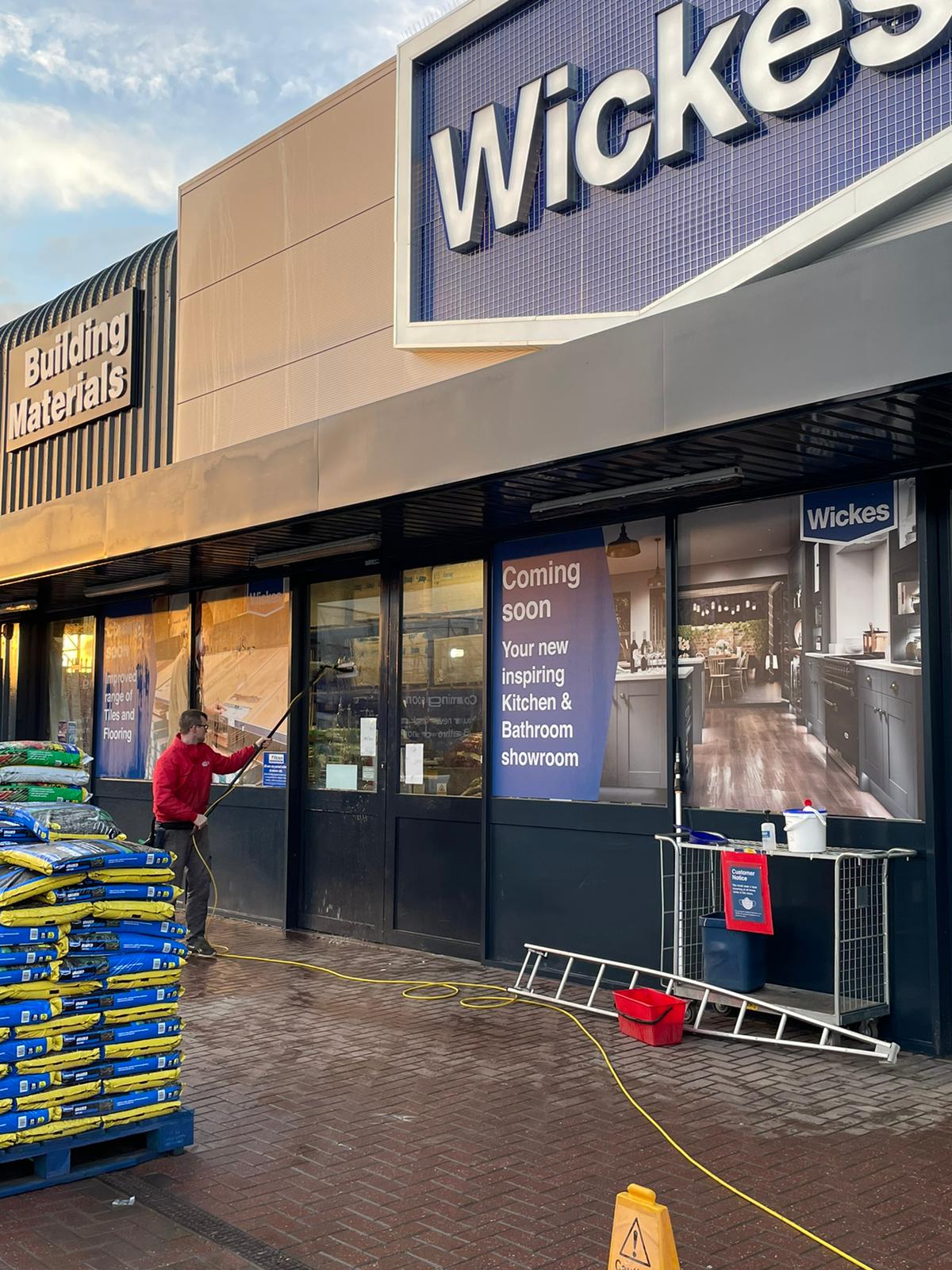 Ryan cleaning Wickes